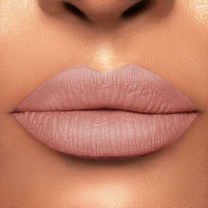 Miss Me is the perfect pale nude liquid lipstick for any skin tone. It's vegan- friendly and has a matte finish for a long-lasting look. Achieve a fantastic pout wit