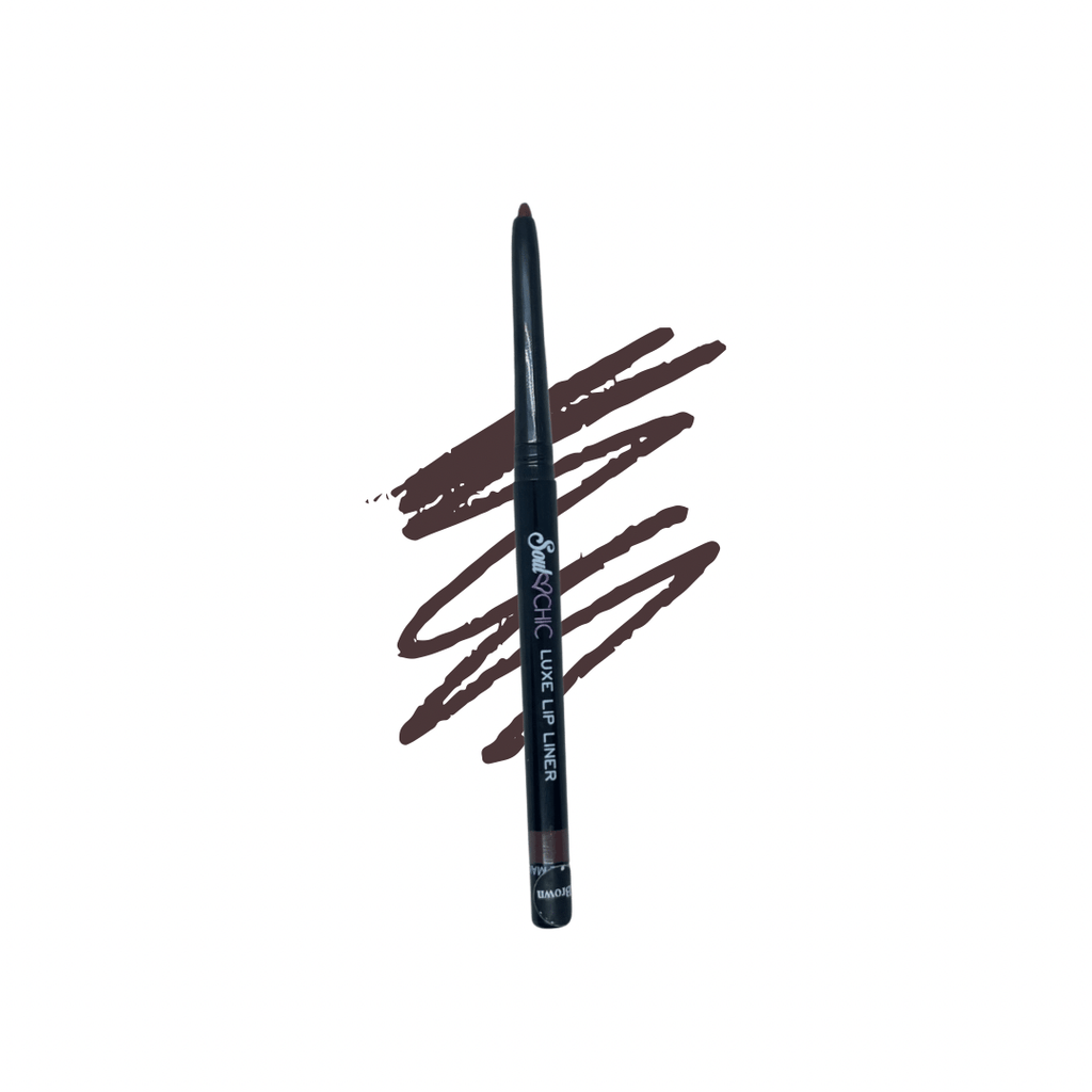 Introducing Brown, a vegan luxe lipliner with a creamy finish. Its long lasting formula ensures smooth application and a perfect pout every time. Get ready for a con